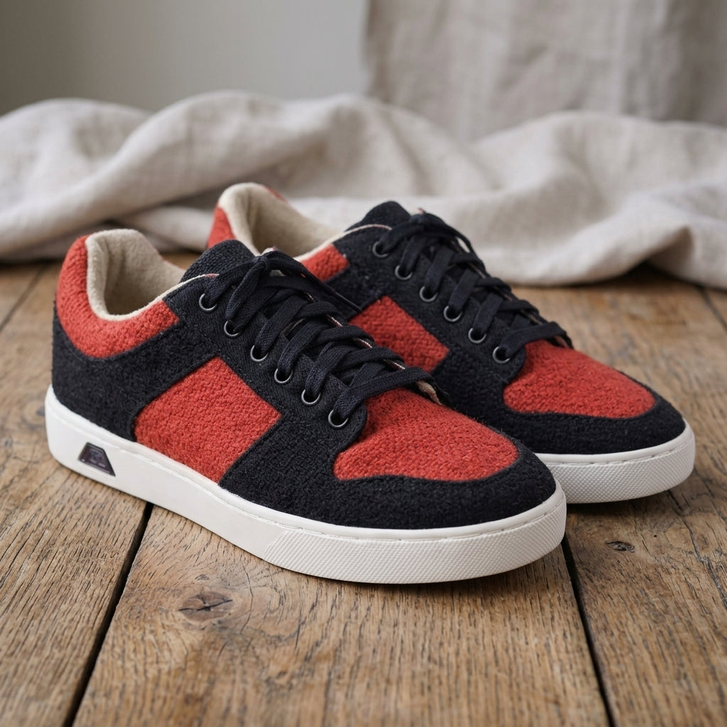 Organic Hemp Sneakers – Vegan Natural Dye Shoes with Rubber Sole